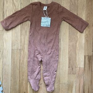 Kate Quinn long sleeve zipper footie